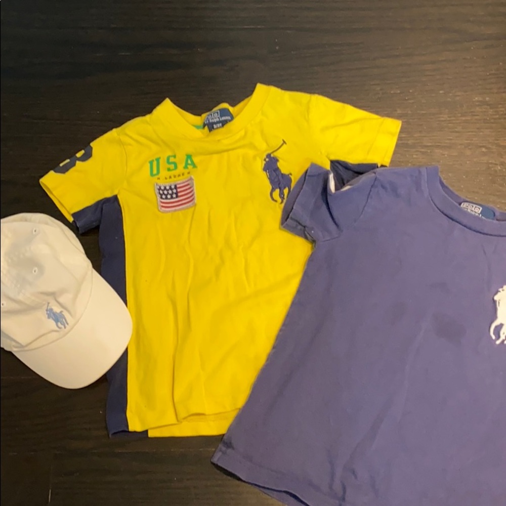 Ralph Lauren shirts 3T and cap one size